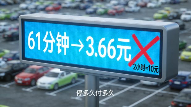 停车61分钟按2小时收钱？新规落地：按分钟算，多收的能追回！
