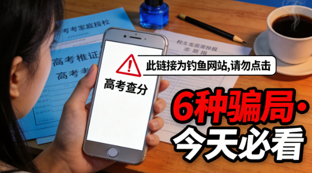 今天全国高考查分，6种骗局正盯着你家孩子