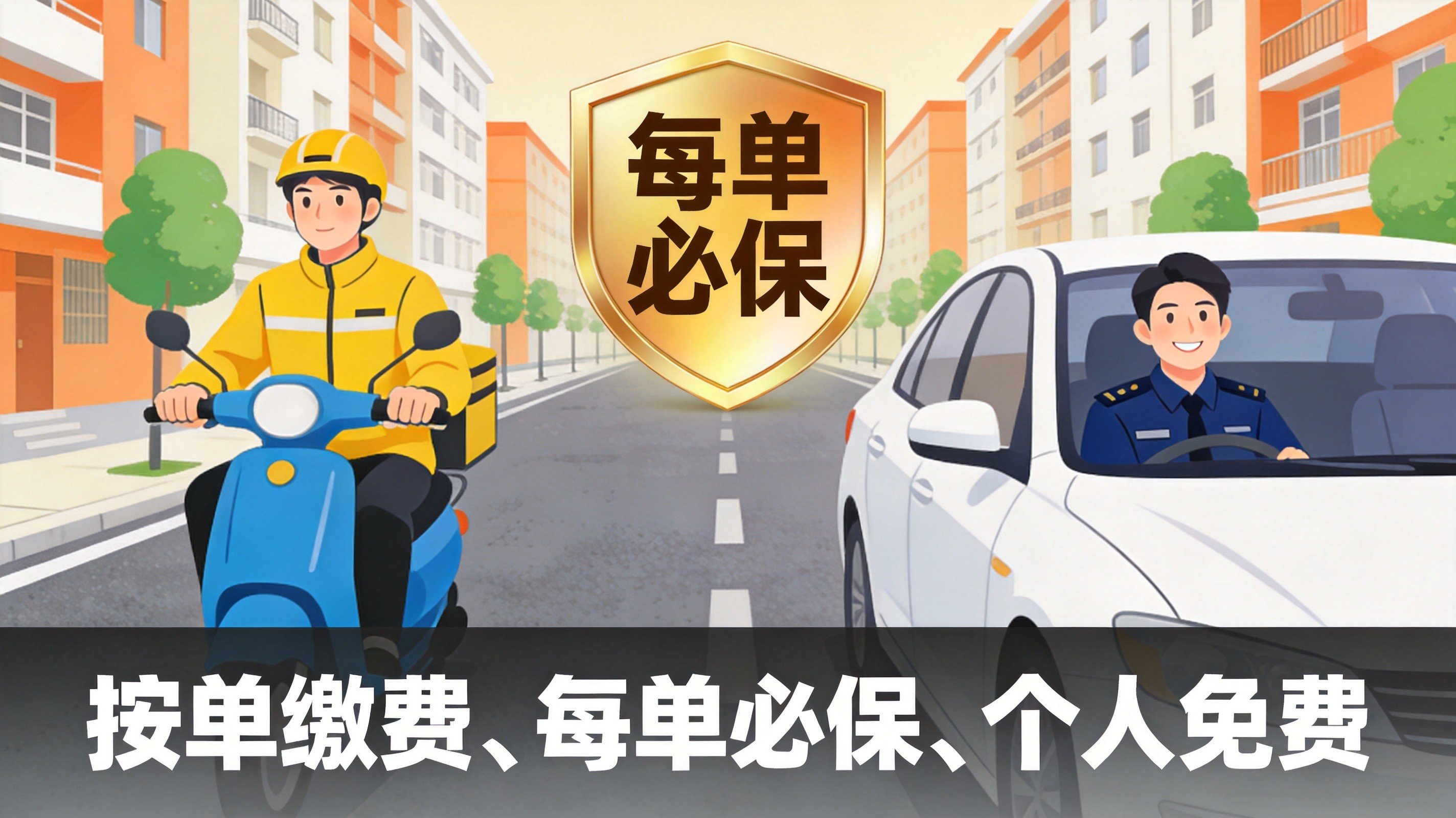 外卖骑手、网约车司机注意！"按单缴费、每单必保"全国推开，你受伤了有人管